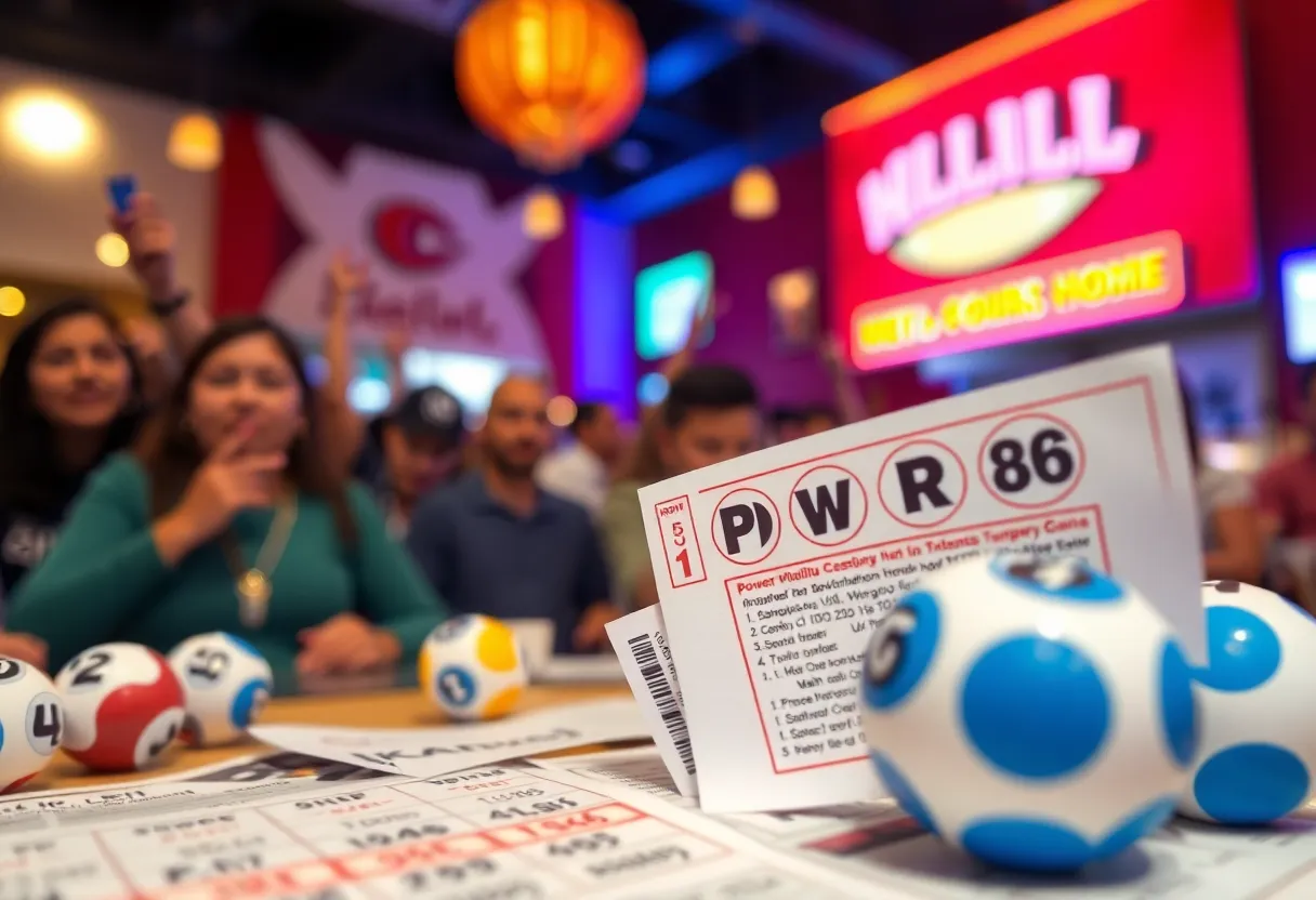 Scene of excitement surrounding Powerball lottery in Oklahoma City