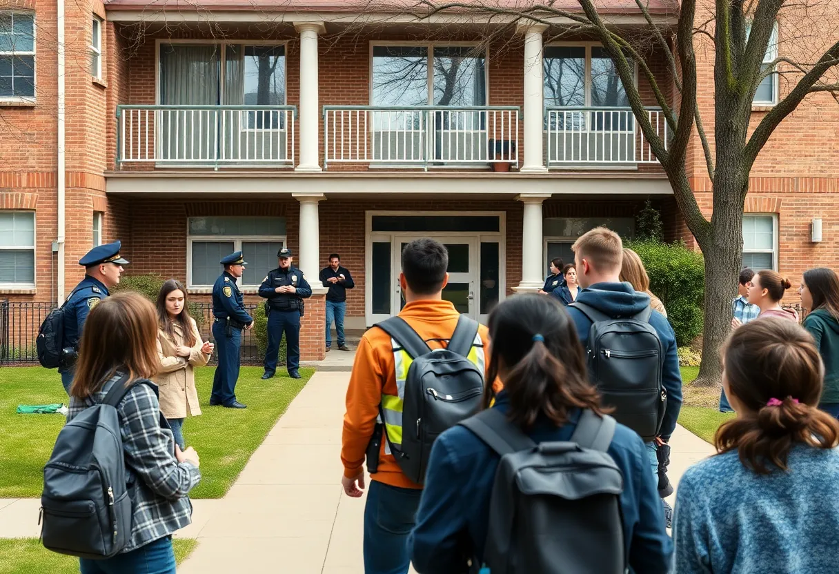 Police presence at Oklahoma State University post-shooting incident