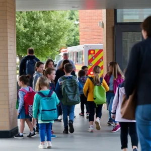 School evacuation at Parkview Elementary due to a chemical odor