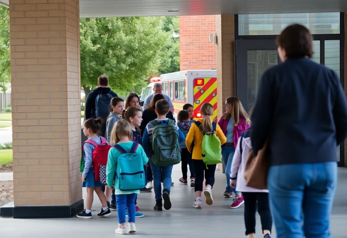 School evacuation at Parkview Elementary due to a chemical odor