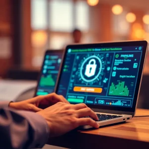 Illustration of PaySwift's blockchain payroll system enhancing payroll efficiency for small businesses