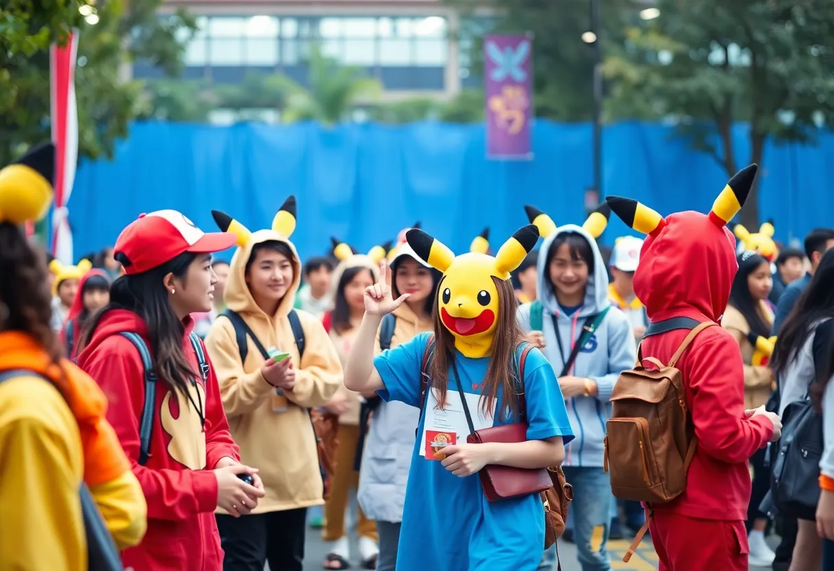 Students enjoying Poketoberfest at Oklahoma State University