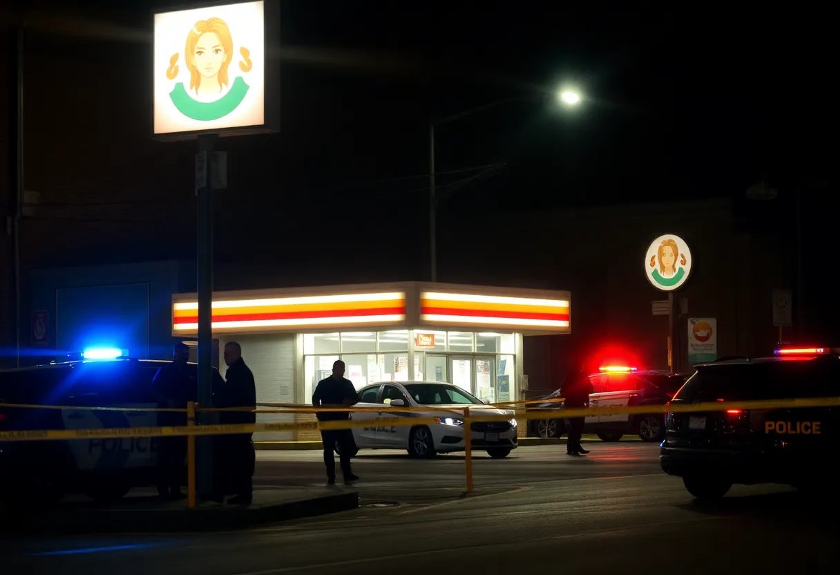 Police investigating a shooting incident near a convenience store in northeast Oklahoma City