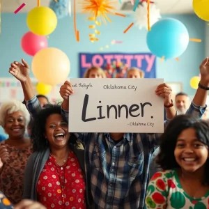 Community celebration for Powerball winner in Oklahoma City