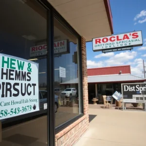 Exterior of a Sand Springs dispensary specializing in hemp products