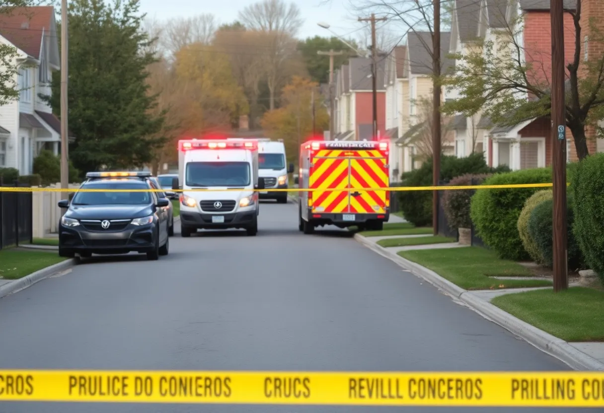 Police investigation at Shelton Apartments after a shooting incident.