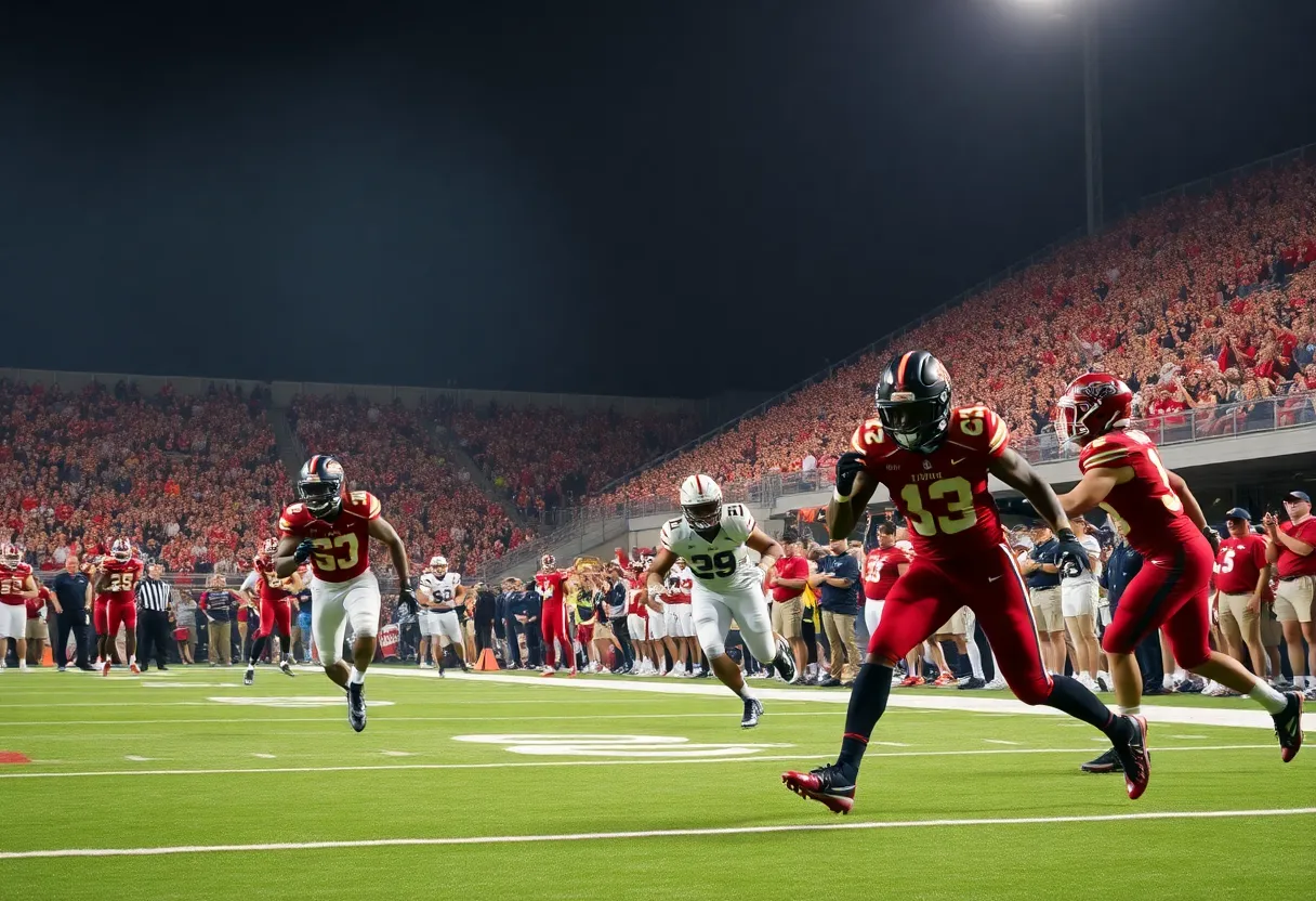 Texas Tech Red Raiders vs Oklahoma State Cowboys college football game
