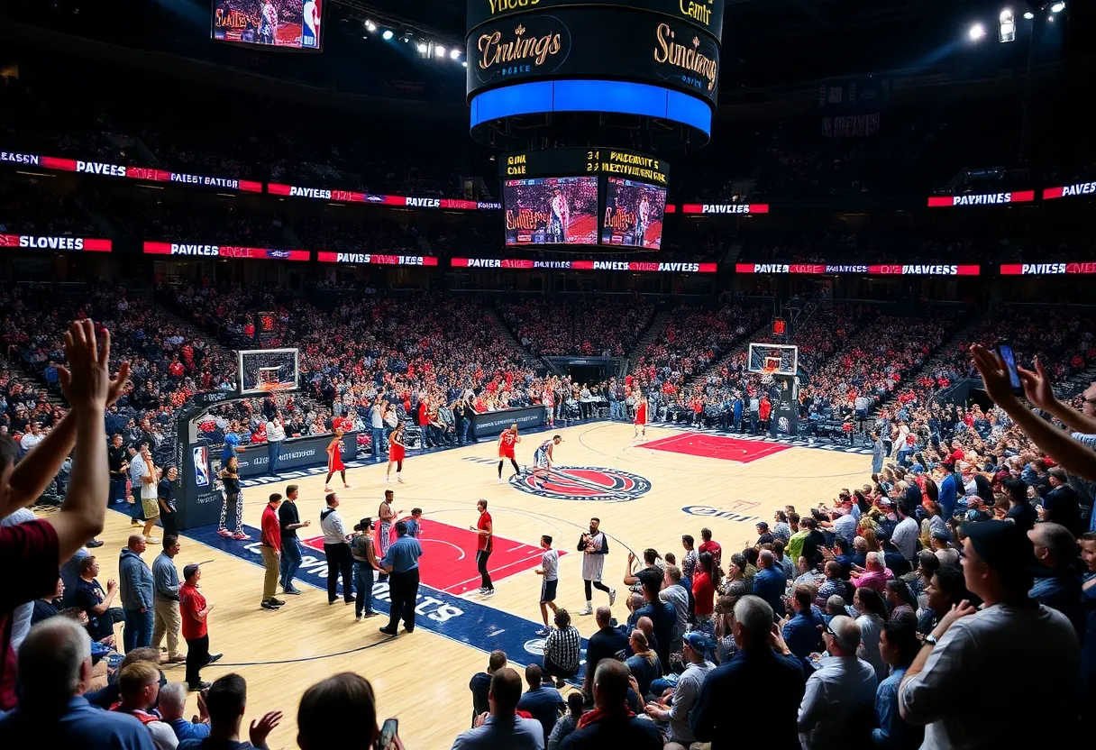 Oklahoma City Thunder players during a game against the LA Clippers