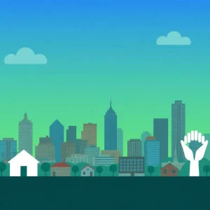 City skyline depicting housing stability in Tulsa