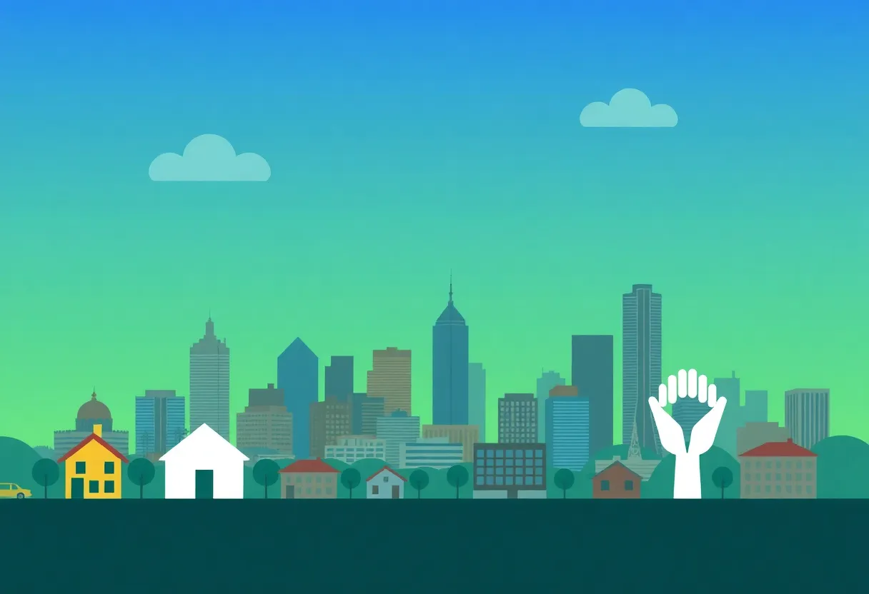 City skyline depicting housing stability in Tulsa
