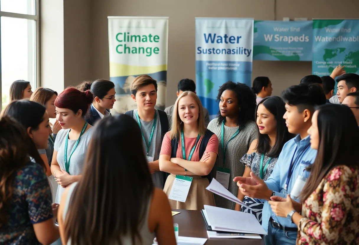 Students participating in discussion at the UCO Environmental Symposium
