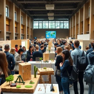 Students presenting projects at the UCO Innovation Expo