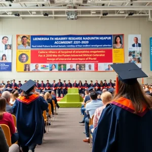 UCO faculty members at the Research Excellence Awards ceremony.