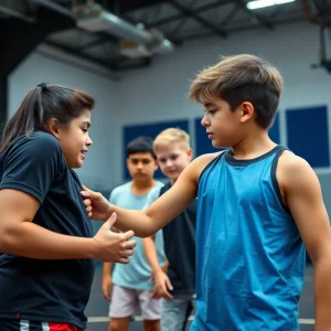 Wrestling training session at UCO's modern facility
