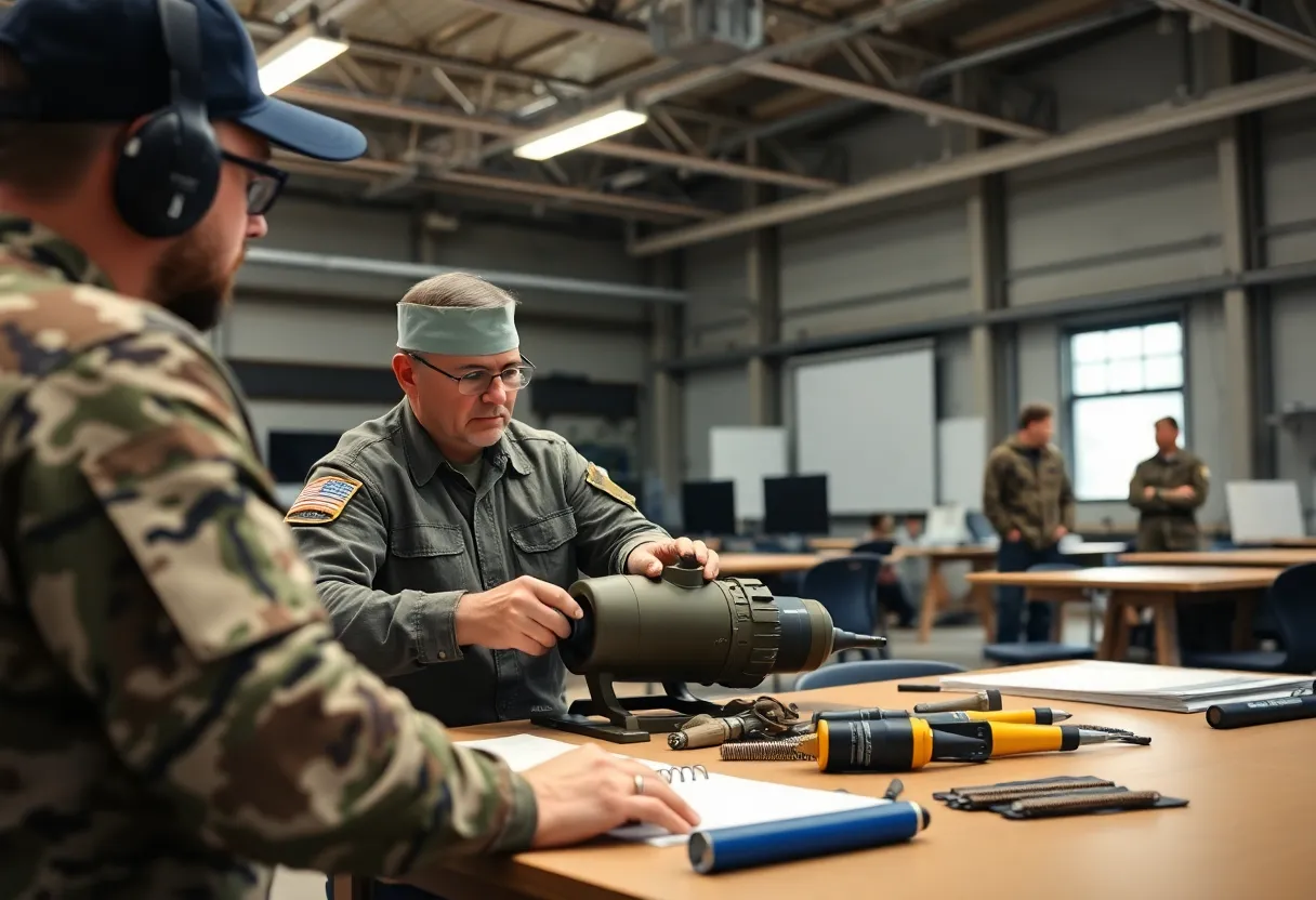 Veterans participating in training programs at Rose State College.