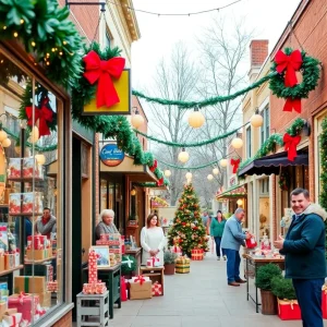 Local shops in Oklahoma City decorated for Black Friday