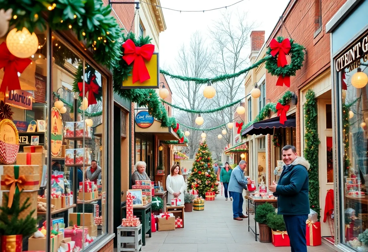 Local shops in Oklahoma City decorated for Black Friday