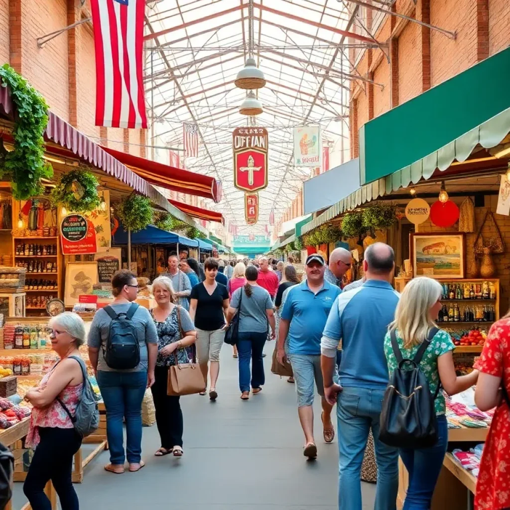 Shoppers supporting local businesses in Oklahoma City