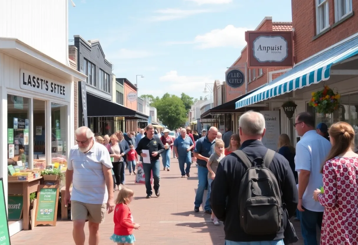 A lively community scavenger hunt event in Owasso with local small businesses.