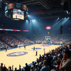 Oklahoma City Thunder vs Portland Trail Blazers basketball game atmosphere.