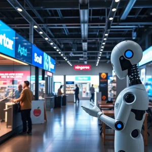 Illustration of AI technology in advertising.