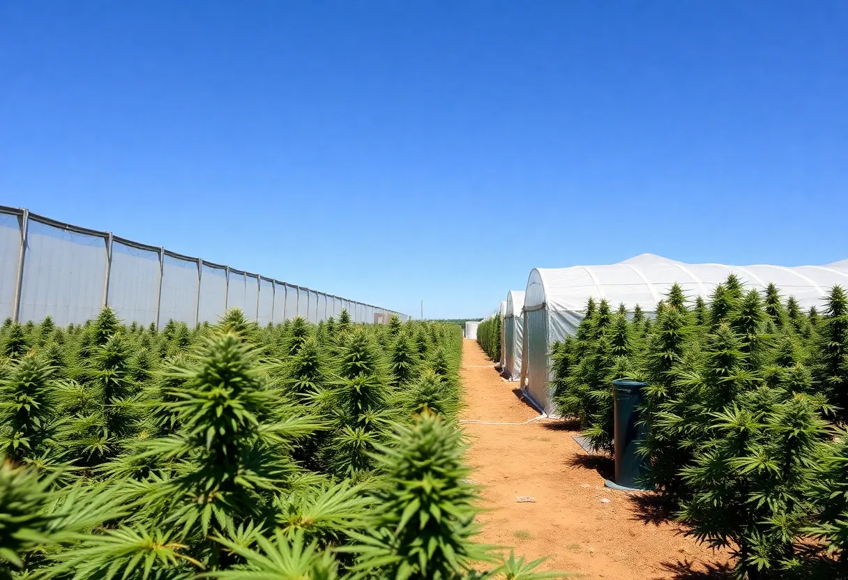 Cannabis production facility in Oklahoma emphasizing solventless extraction methods.