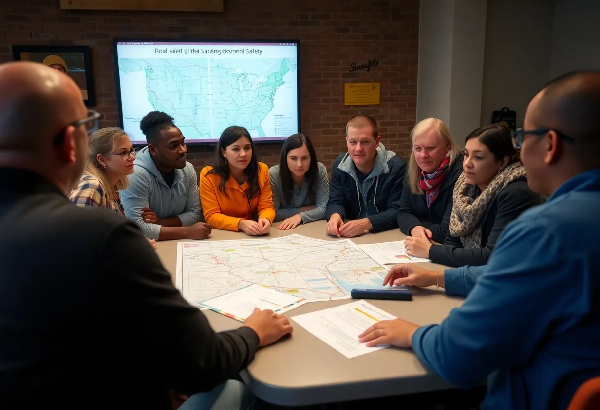 Community members in Shawnee discuss road safety initiatives