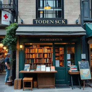 The Floating Bookshop showcasing a vibrant storefront in Automobile Alley, Oklahoma City