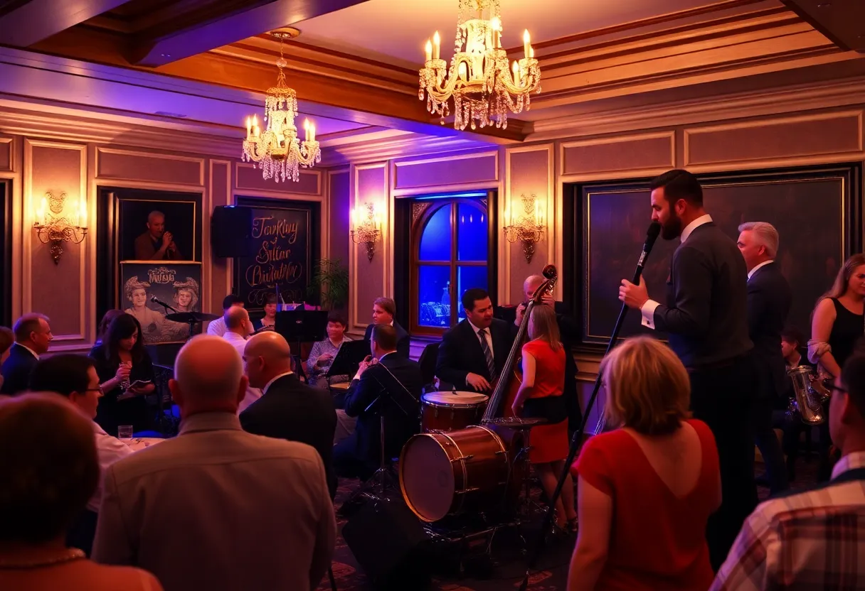 Live jazz performance at The Skirvin Hilton