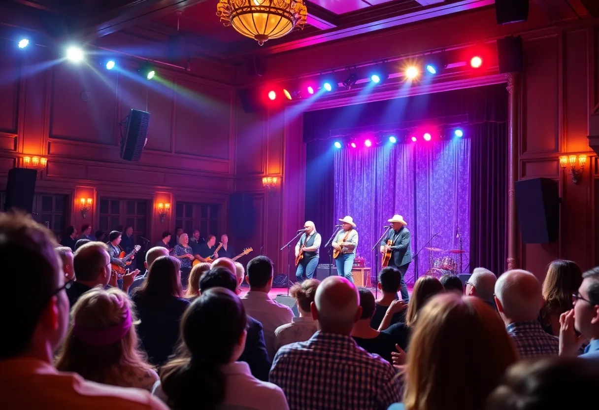 Concert audience enjoying a tribute band performance at The Ritz Theater.