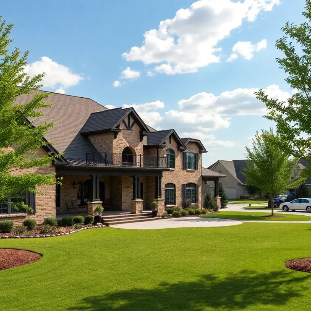 A beautiful luxury home in Oklahoma's affluent neighborhood.