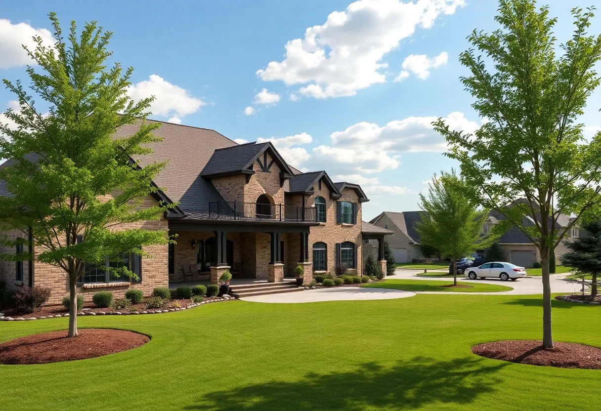 A beautiful luxury home in Oklahoma's affluent neighborhood.
