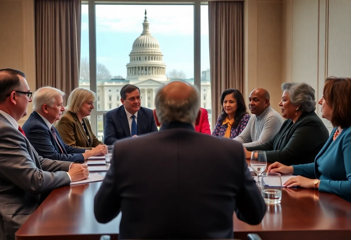 Mayors gathered for the USCM Winter Meeting discussing urban challenges