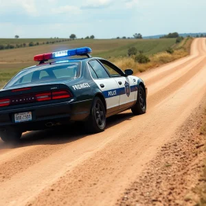 OHP trooper car after crash during high-speed pursuit