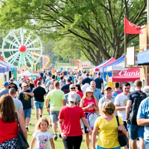 Visitors enjoying events at Oklahoma City's Fair Park
