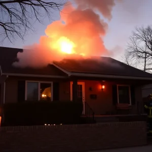 Firefighters responding to a house fire caused by an unattended candle in northwest Oklahoma City.