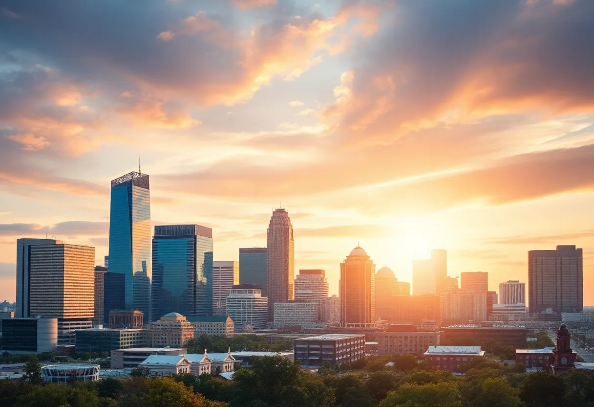 Oklahoma City skyline representing business growth and governance