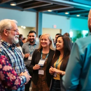 Attendees networking at the Oklahoma City Chamber Annual Meeting