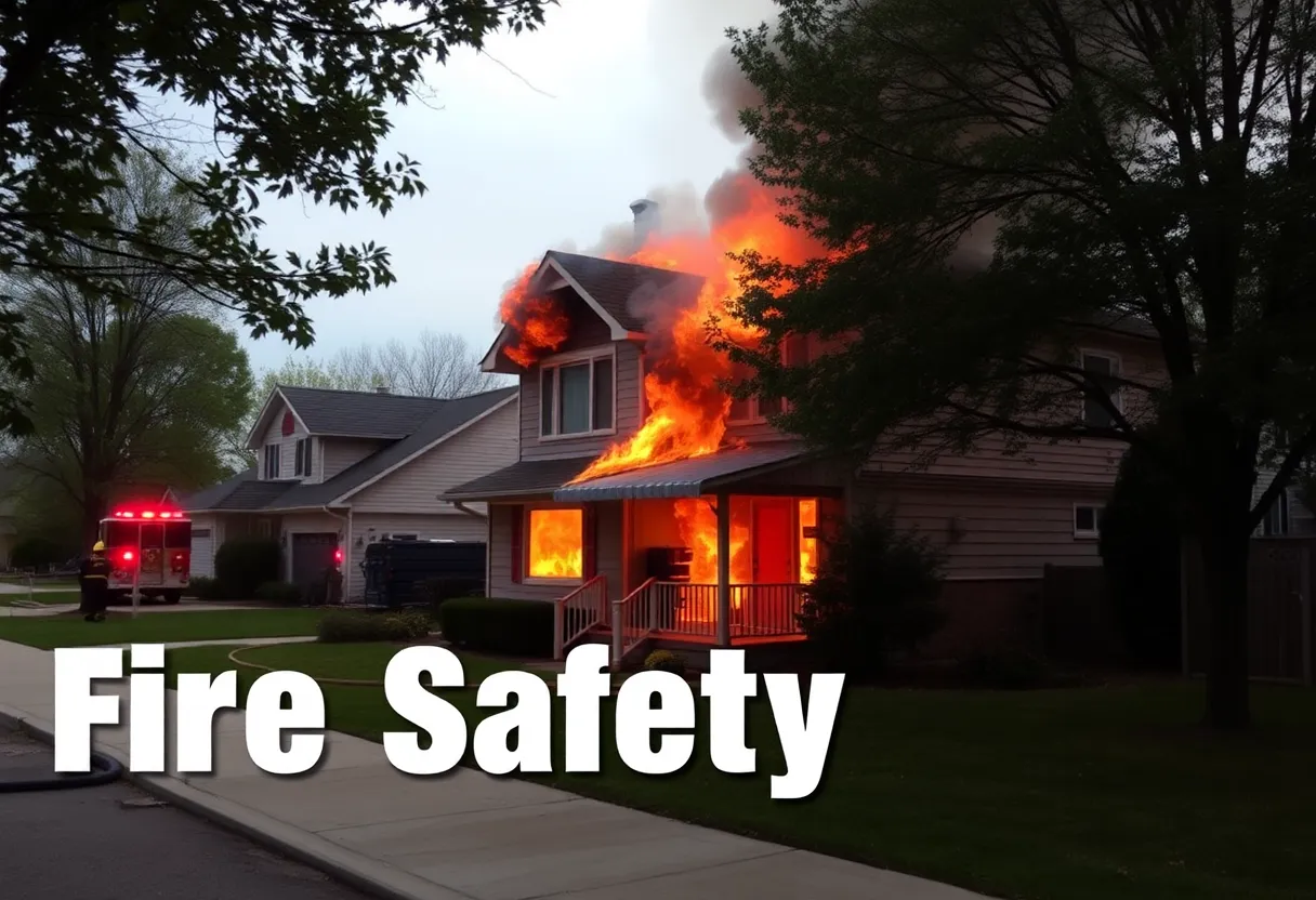 Firefighters responding to a house fire in Oklahoma City