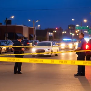 Oklahoma City police at a crime scene