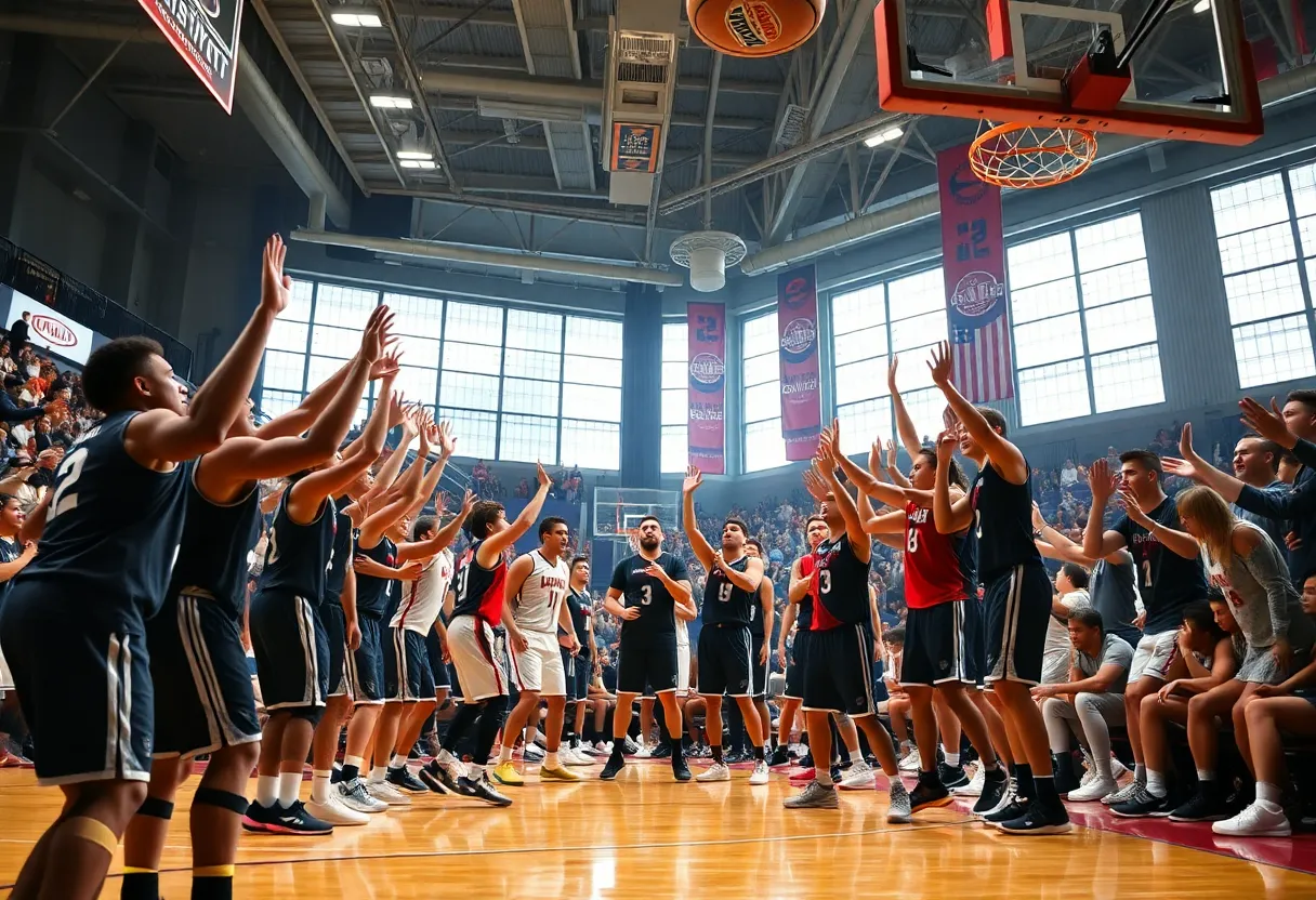 Oklahoma City Thunder players in action on the court