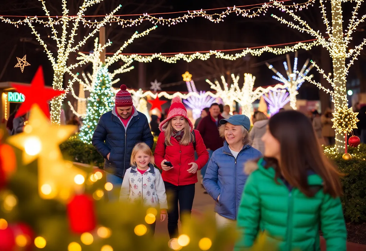 Families celebrating at Oklahoma City Zoo during seasonal events