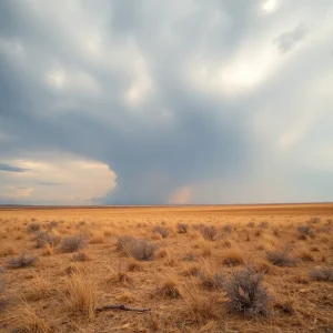 Dry landscape of Oklahoma highlighting elevated fire risk conditions