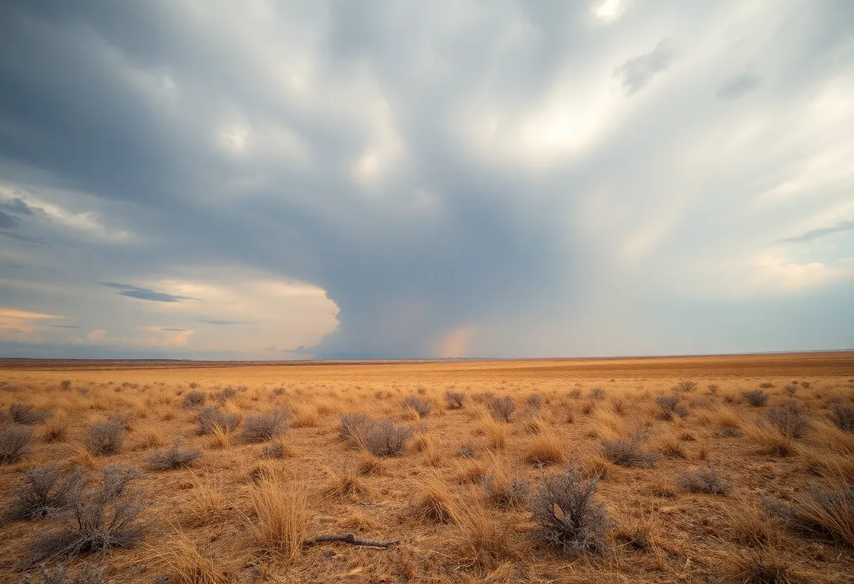 Dry landscape of Oklahoma highlighting elevated fire risk conditions