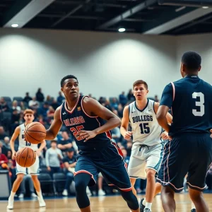 Oklahoma State Cowboys basketball game in action
