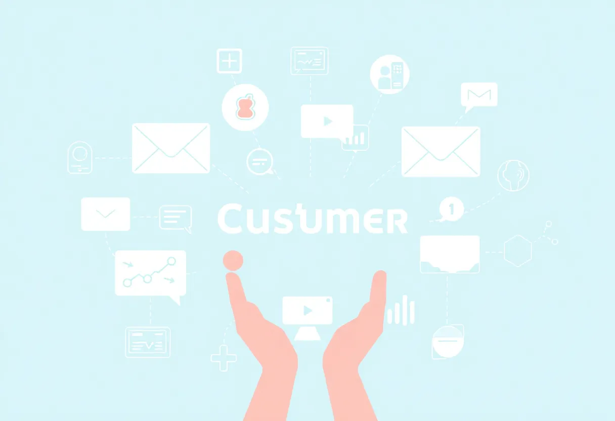 Visual representation of omnichannel strategies for customer engagement.