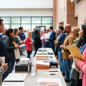 Community members engaging at the Tulsa hiring event