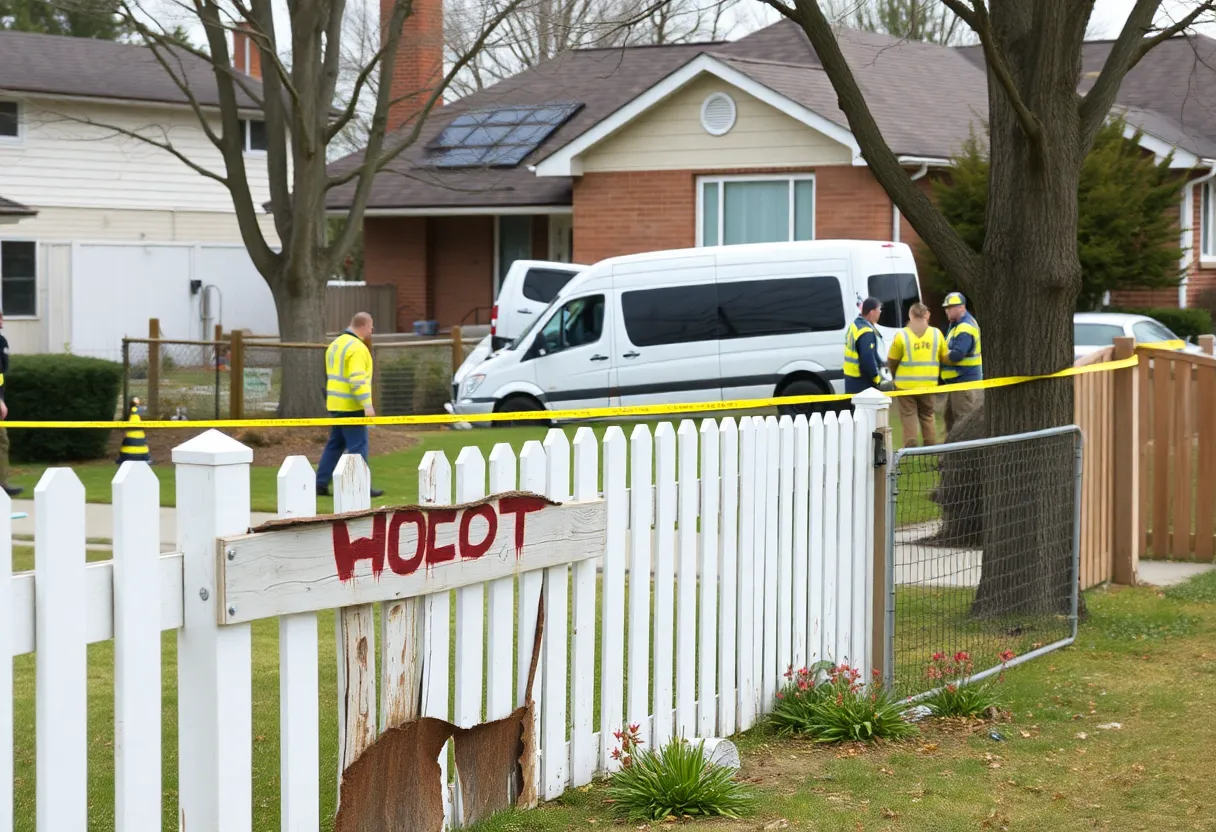 White van crashed into a house near NE 103rd St & N Kelley Ave in Oklahoma City