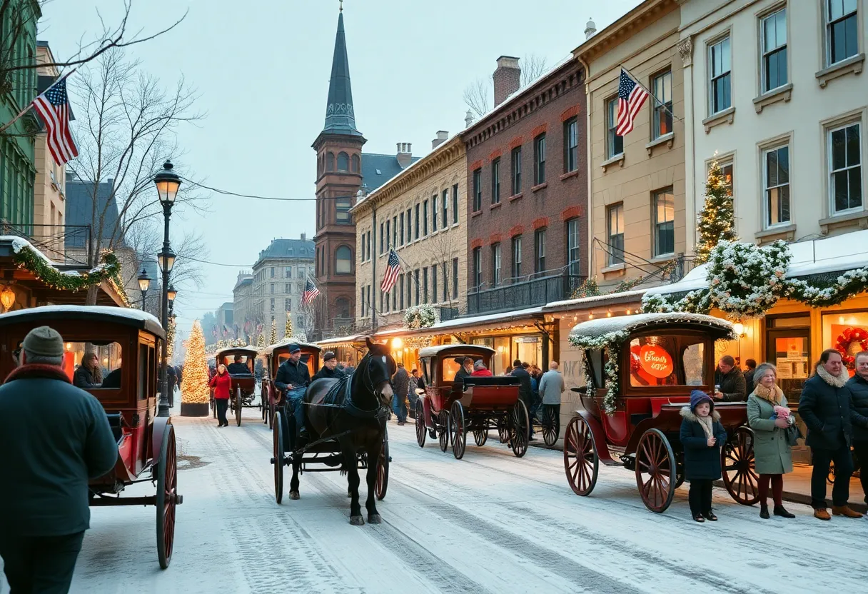 Family enjoying the Victorian Walk in downtown Guthrie