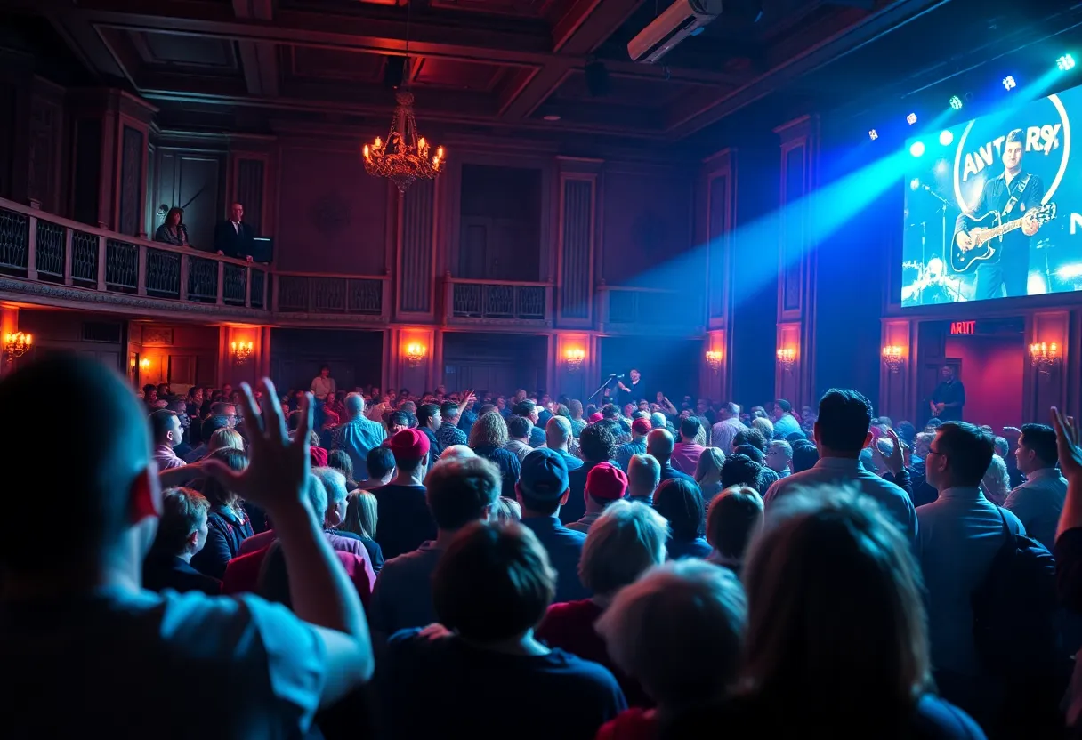 Crowd enjoying the Wade Bowen concert
